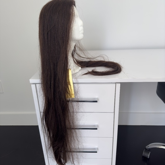 Front Lace Brunette Human Hair Wig
